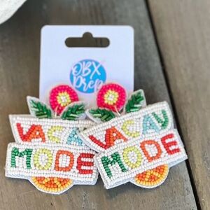 Colorful Beaded vacation earrings